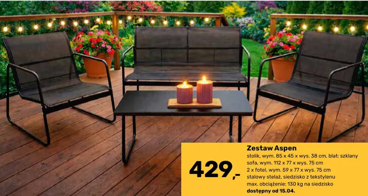 Zestaw Aspen promocja w Bricomarche