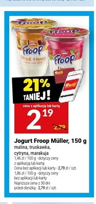 Jogurt Froop Müller marakuja promocja w Twój Market