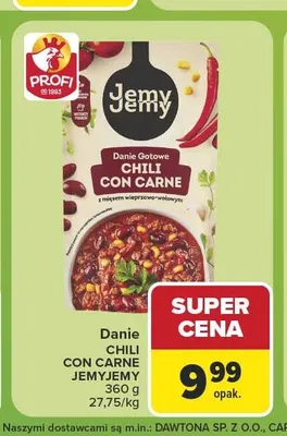 Danie gotowe Chili con Carne JemyJemy promocja w Carrefour