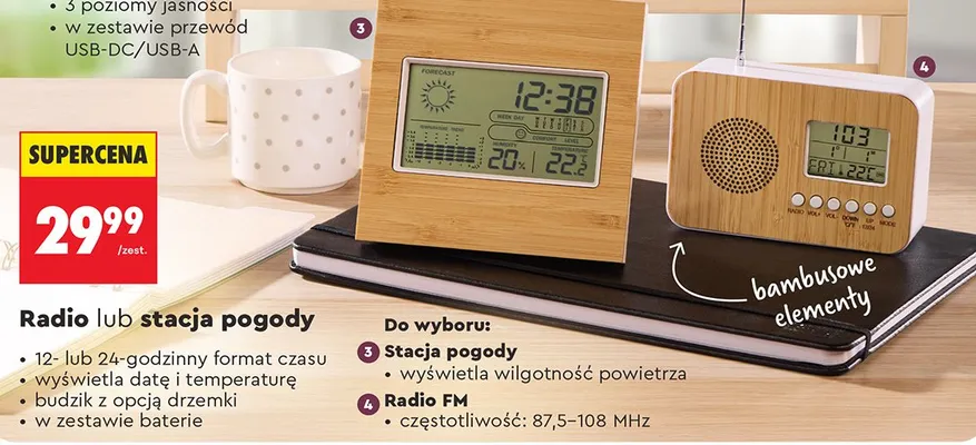 Radio lub stacja pogody promocja w Biedronka