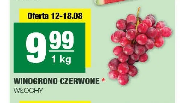 Winogrono czerwone promocja w SPAR