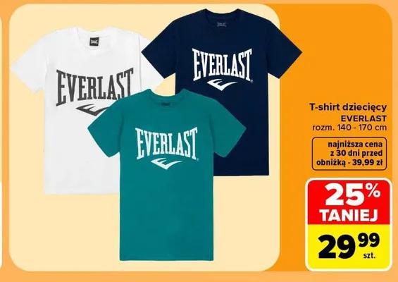 T-shirt dziecięcy Everlast promocja w Carrefour