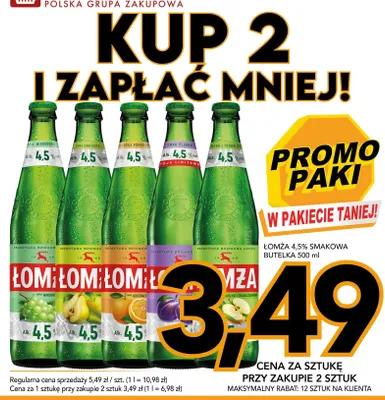 Piwo Łomża Smak Winogrona promocja w Kupiec