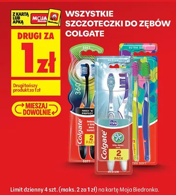 Szczoteczka do zębów Colgate 360 promocja w Biedronka