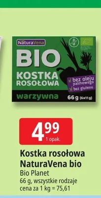 Kostka rosołowa NaturaVena bio promocja w Leclerc