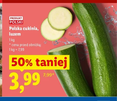 Polska cukinia luzem Ryneczek Lidla promocja w Lidl