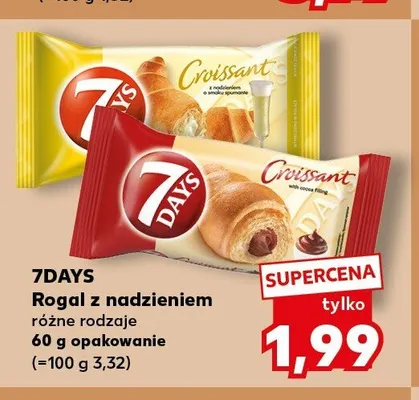 Rogal z nadzieniem o smaku spumante 7Days promocja w Kaufland