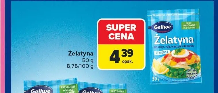 Żelatyna Gellwe promocja w Carrefour