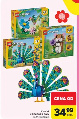 Klocki CREATOR LEGO różne rodzaje promocja w Carrefour