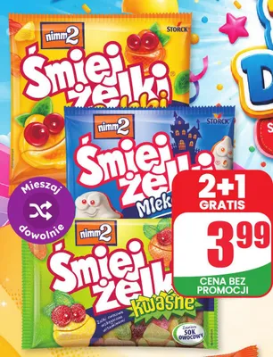 Żelki nimm2 Śmiejżelki Kwaśne promocja w Dino