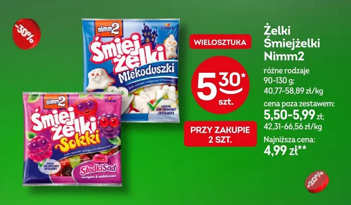 Żelki Śmiejżelki Nimm2 Mlekoduszki promocja w Żabka