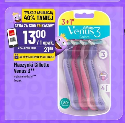 Maszynki do golenia Gillette Venus 3 promocja w POLOmarket