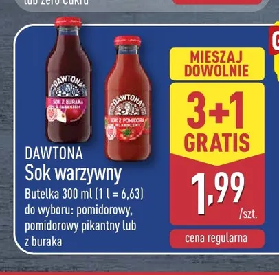 Sok warzywny z buraka Dawtona promocja w Aldi