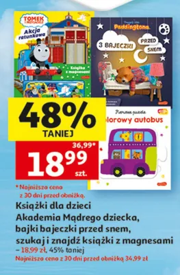 Książki dla dzieci bajki bajeczki przed snem promocja w Auchan