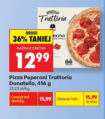 Pizza Peperoni Trattoria Donatello promocja w Biedronka