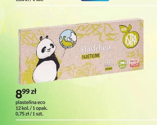 Plastelina eco Astra 12 kolorów promocja w Empik