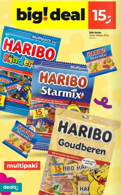 Żelki Haribo Kinder 15-pak 375g promocja w Dealz