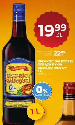 Wino bezalkoholowe Grzaniec Galicyjski Gorąca Dynia bezalkoholowy promocja w Duży Ben