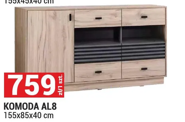 Komoda AL8 Allmo promocja w Merkury Market