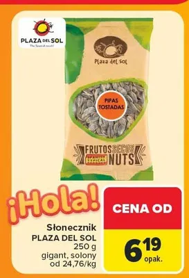 Słonecznik Plaza del Sol gigant solony promocja w Carrefour