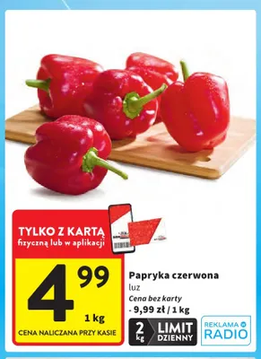 Papryka czerwona promocja w Intermarche