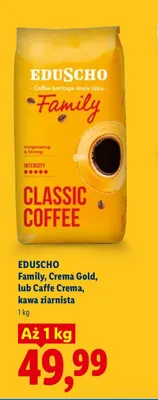 Kawa ziarnista Eduscho Crema Gold promocja w Lidl