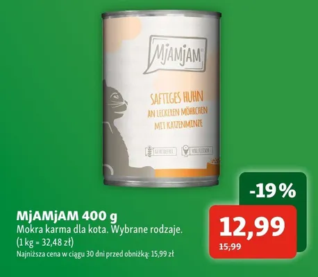 Mokra karma dla kota MjAMjAM promocja w MAXI ZOO