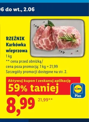 Karkówka wieprzowa RZEŹNIK promocja w Lidl