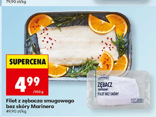 Filet z zębacza smugowego bez skóry Marinero promocja w Biedronka
