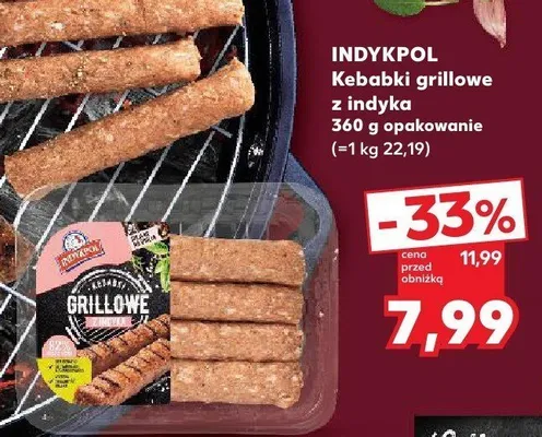 Kebabki grillowe z indyka Indykpol promocja w Kaufland
