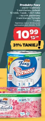 Papier toaletowy 3-warstwowy Foxy Jedwab promocja w Netto