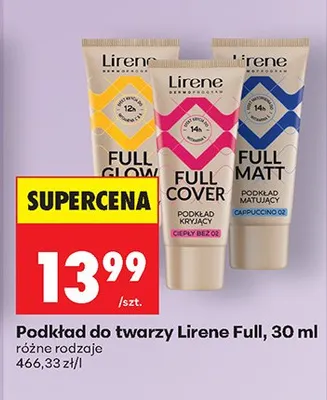 Podkład do twarzy Full różne rodzaje promocja w Biedronka