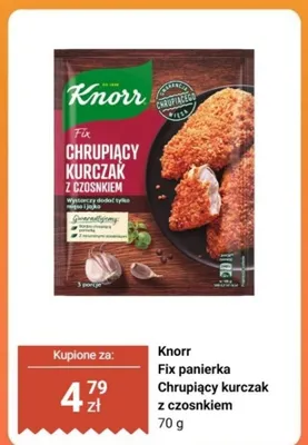 Fix panierka Chrupiący kurczak z czosnkiem Knorr promocja w Biedronka