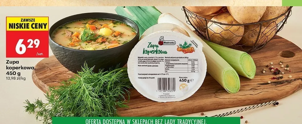 Zupa koperkowa Biedronka promocja w Biedronka