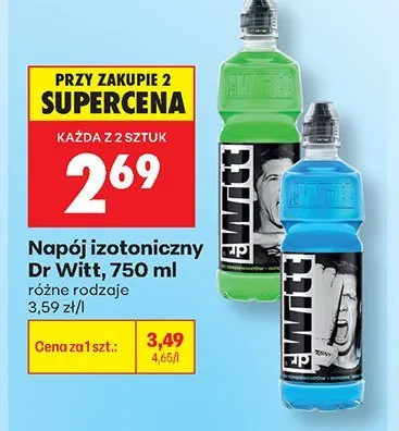 Napój izotoniczny Dr Witt promocja w Biedronka