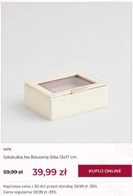 Szkatułka na biżuterię home&you Silta 13x17 cm promocja w home&you