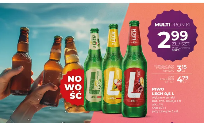Piwo Lech Cherry Plum promocja w Duży Ben