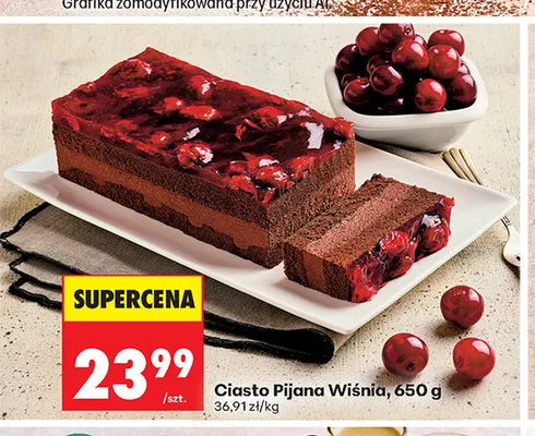 Ciasto Pijana Wiśnia promocja w Biedronka
