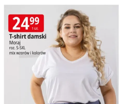 T-shirt damski Moraj roz. S-5XL promocja w Leclerc