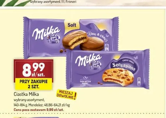 Ciastka Milka Sensations promocja w Avita
