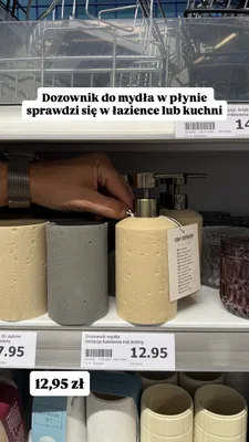 Dozownik do mydła w płynie imitacja kamienia promocja w Action