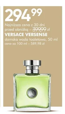 Damska woda toaletowa Versace Versense promocja w Super-Pharm