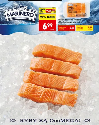 Porcje z fileta z łososia atlantyckiego Marinero promocja w Biedronka