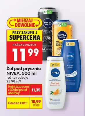 Żel pod prysznic, różne rodzaje promocja w Biedronka