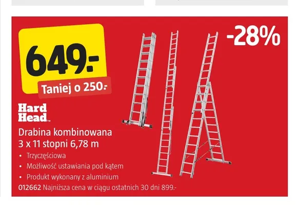 Drabina kombinowana Hard Head promocja w Jula