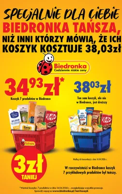 Tani Koszyk, strona 0 promocja w Biedronka