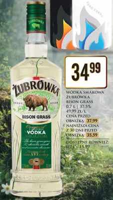 Wódka smakowa Bison Grass promocja w Dino