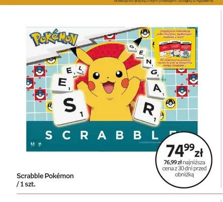 Gra Scrabble Pokémon promocja w Empik