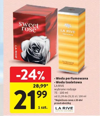 Woda toaletowa LA RIVE promocja w Intermarche