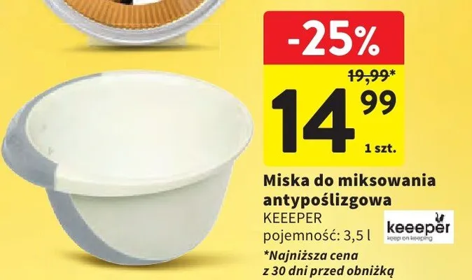 Miska do miksowania antypoślizgowa promocja w Intermarche